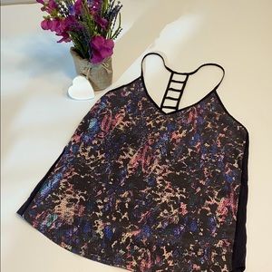 Lululemon SPF Breezy Singlet Multifloral tank